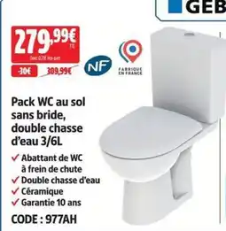 GEB Pack WC au sol sans bride