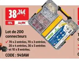 WAEI Lot de 200 connecteurs