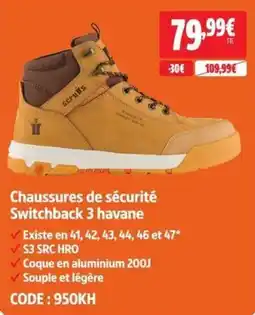 Serru's Chaussures de sécurité Switchback 3 havane