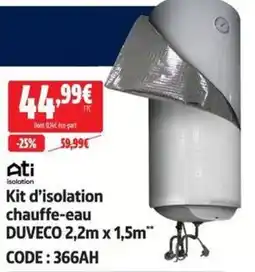 Ati Kit d'isolation chauffe-eau