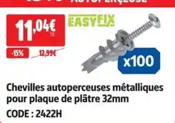EASYFIX Chevilles autopercuses métalliques
