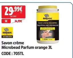 Bardahl savon crème microbead parfum orange