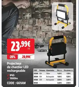 Projecteur de chantier led