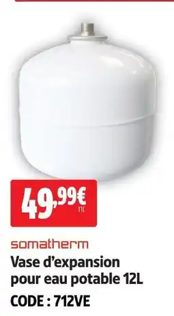 Somatherm vase d'expansion pour eau potable 12l