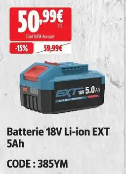Batterie 18v li-ion ext 5ah