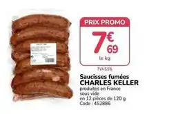 Promo - saucisses fumées