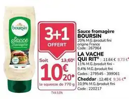 Boursin - sauce fromagère