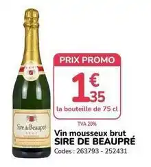 Promo - vin mousseux brut