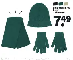 Set accessoires hiver 3 éléments