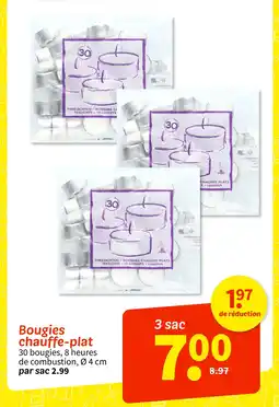 Bougies chauffe-plat