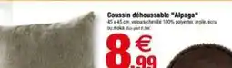 Coussin déhoussable alpaga
