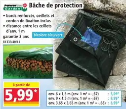 Power Garden Bâche de protection
