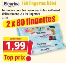 Elcurina lingettes bébé