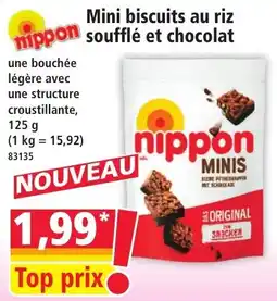 Nippon Mini biscuits au riz soufflé et chocolat