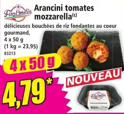 FiorEmilia Arancini tomates mozzarella
