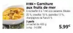 Garniture aux fruits de mer
