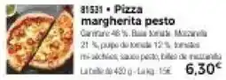Pizza margherita pesto
