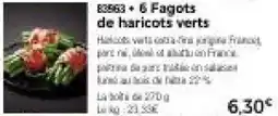 Fagots de haricots verts