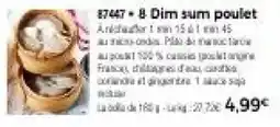 8 Dim sum poulet