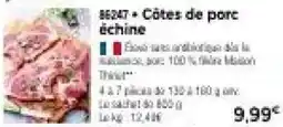 Thérier Cotes de porc échine