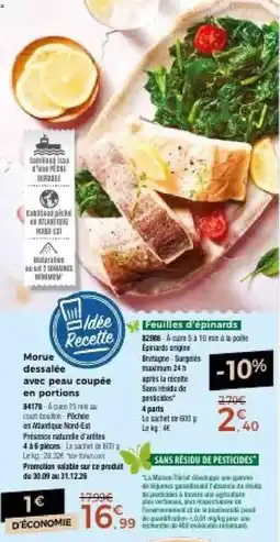 Feuilles d'épinards