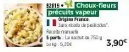 Choux-fleurs précuits vapeur