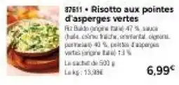 Risotto aux pointes d'asperges vertes