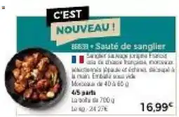 Sauté de sanglier