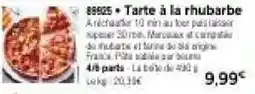 Tarte à la rhubarbe