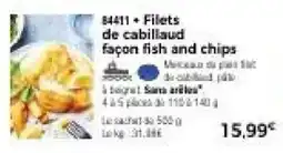 84411 • Filets de cabillaud façon fish and chips