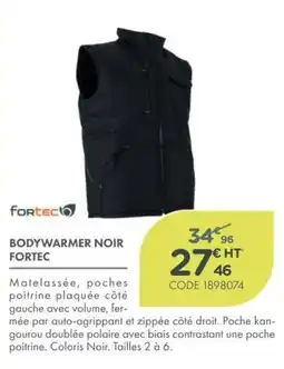 Fortec Bodywarmer Noir