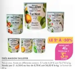 Maison Taillefer Thé Noir