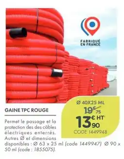 Gaine Tpc Rouge