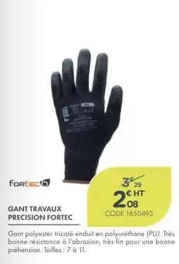 Fortec Gant Travaux Precision