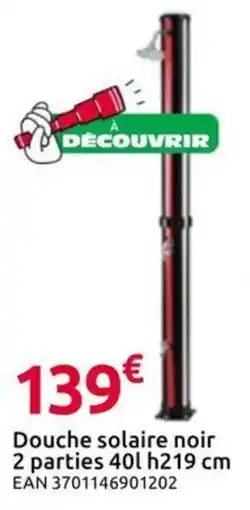 Douche solaire noir
