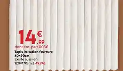 Tapis imitation fourrure