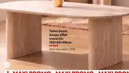Table basse anaya