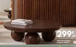 Table basse abekas manguier