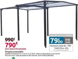 Pergola extensible