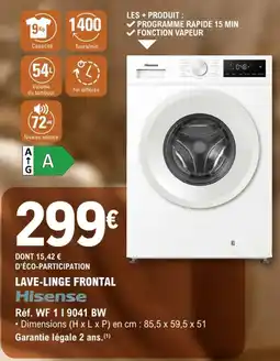 Hisense LAVE-LINGE FRONTAL