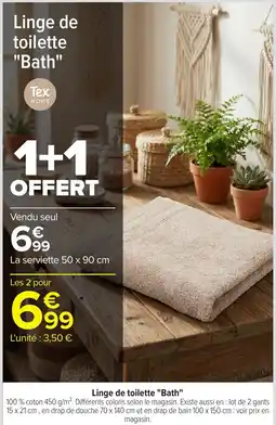 Tex home linge de toilette bath