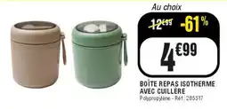 Boîte repas isotherme avec cuillère