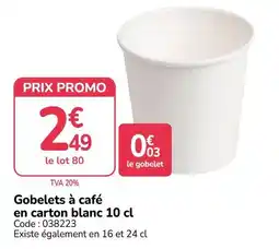 Gobelets à café