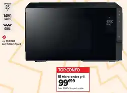 TOP CONFO Micro-ondes grill