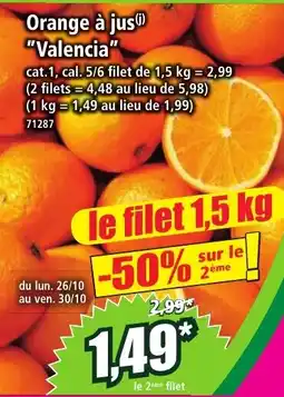 Orange à jus Valencia