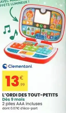 Clementoni - l'ordi des tout-petits
