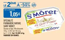 Saint moret spécialité fromagère nature
