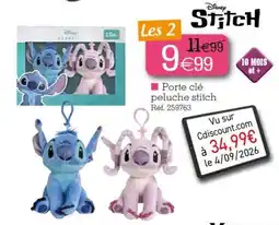 Disney Stitch Porte clé peluche stitch