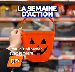 Seau d'halloween avec lumière