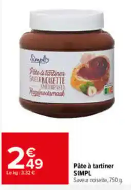 SIMPL Pâte à tartiner